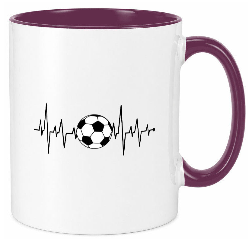 Fußball Herzschlag | Fussballer Verein Sport Team Geschenk Humor Geschenkidee
