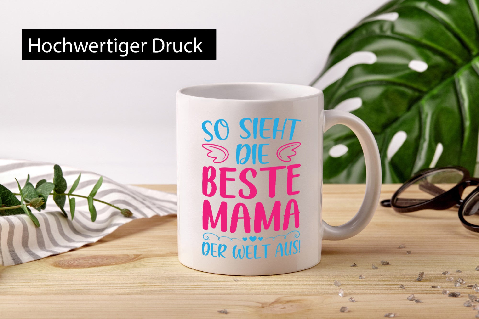 Beste Mama der Welt | Herzchen Geschenk Familie Geschenkidee lustiger Spruch