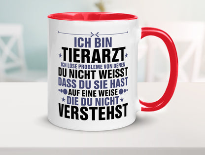 Löse Probleme: Tierarzt | Tiermedizin Mediziner Geschenk Tierliebhaber Humor