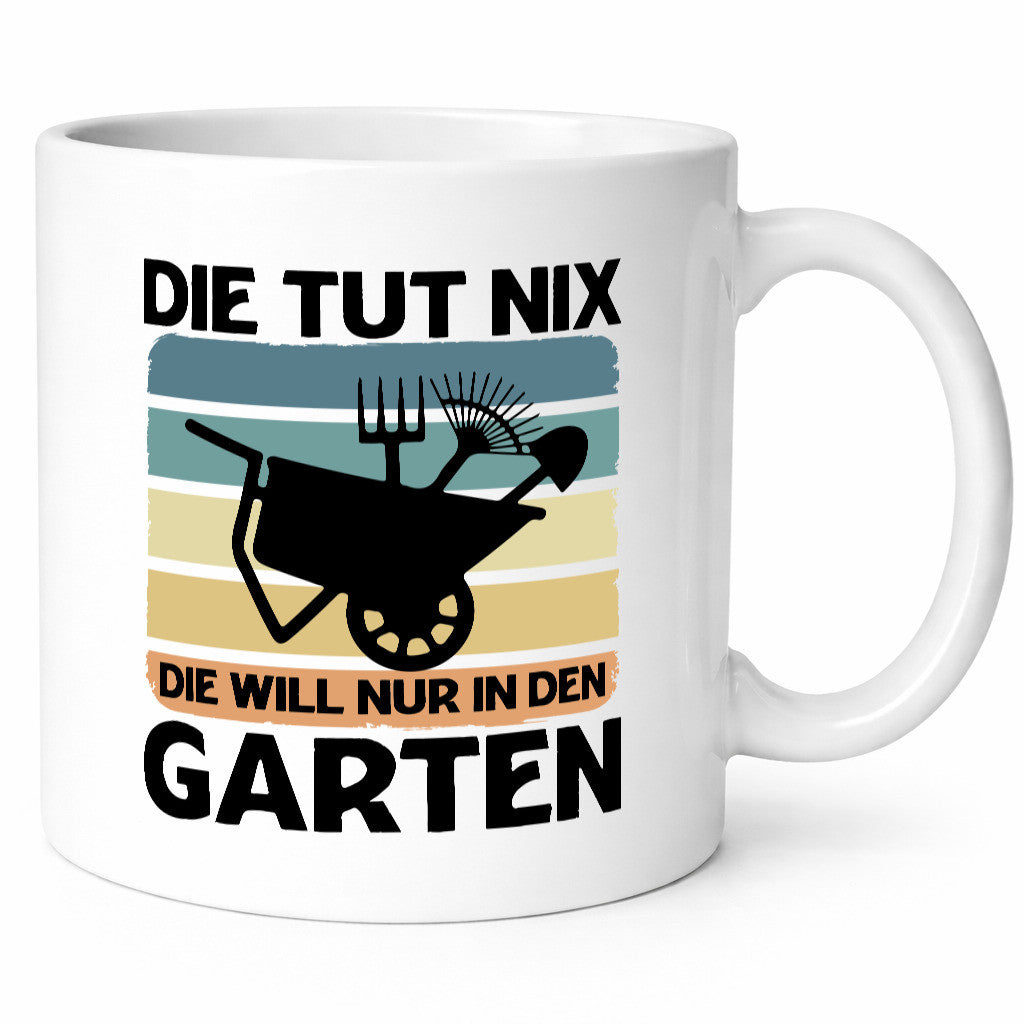 Die tut nix will nur in den Garten | Gärtnerin Geschenk Humor Geschenkidee