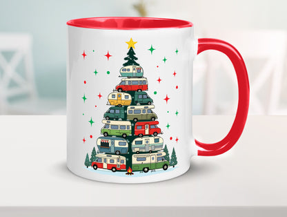 Camper | Camping Weihnachten Fahrzeuge Baumlichter v2 lustig Humor Geschenkidee