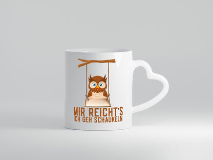 Mir reichts ich geh schaukeln | Eule Comic Arbeit Geschenkidee Kollegen Büro