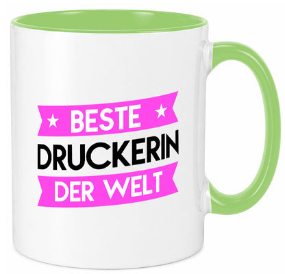 Beste Druckerin | Druckerei Print Medien lustig Humor Geschenkidee Geschenk Tasse