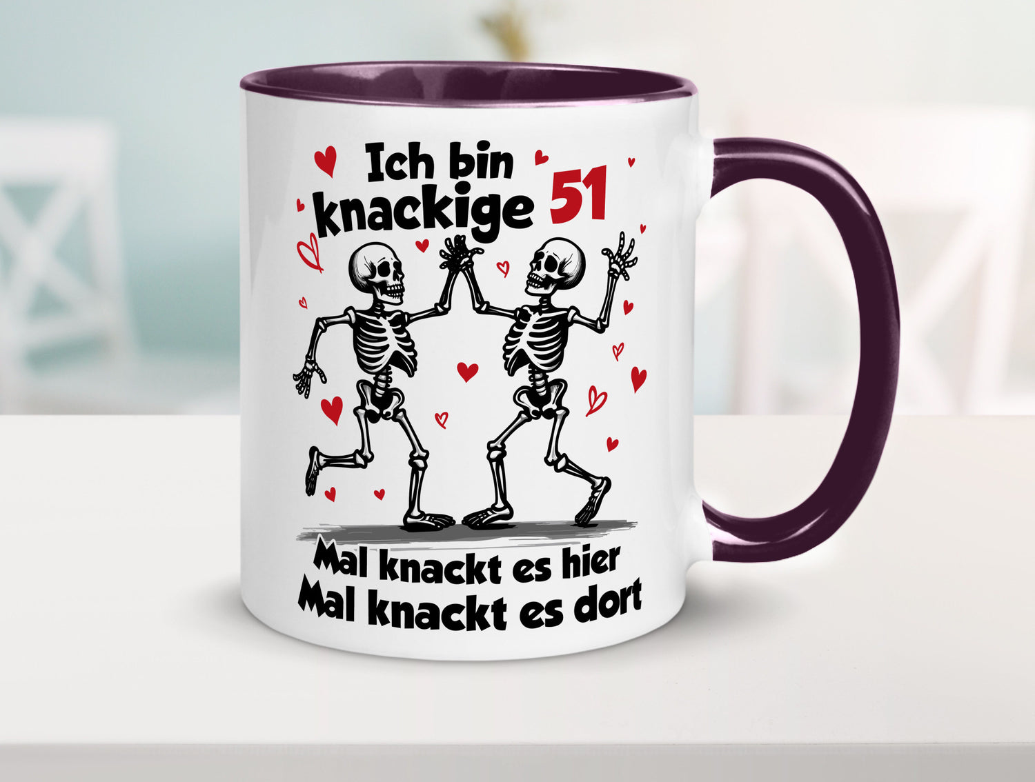 51. Geburtstag | Knackige 51 Ich bin alt v2 Humor Geschenkidee Tasse
