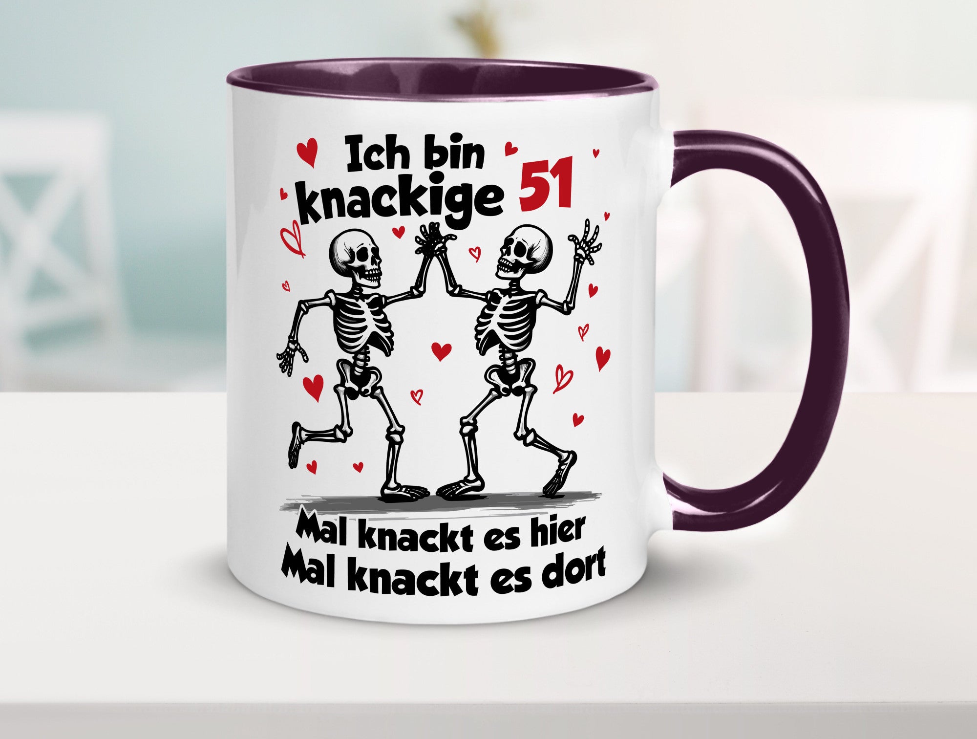 51. Geburtstag | Knackige 51 Ich bin alt v2 Humor Geschenkidee Tasse