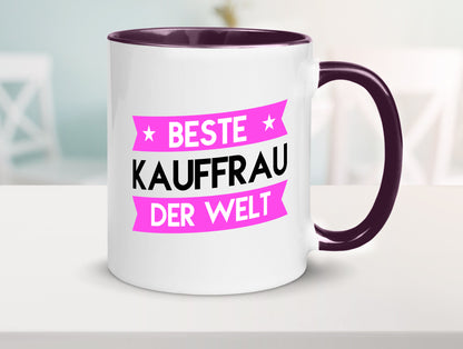 Beste Kauffrau | Kauffrauen Geschenkidee Humor Tasse