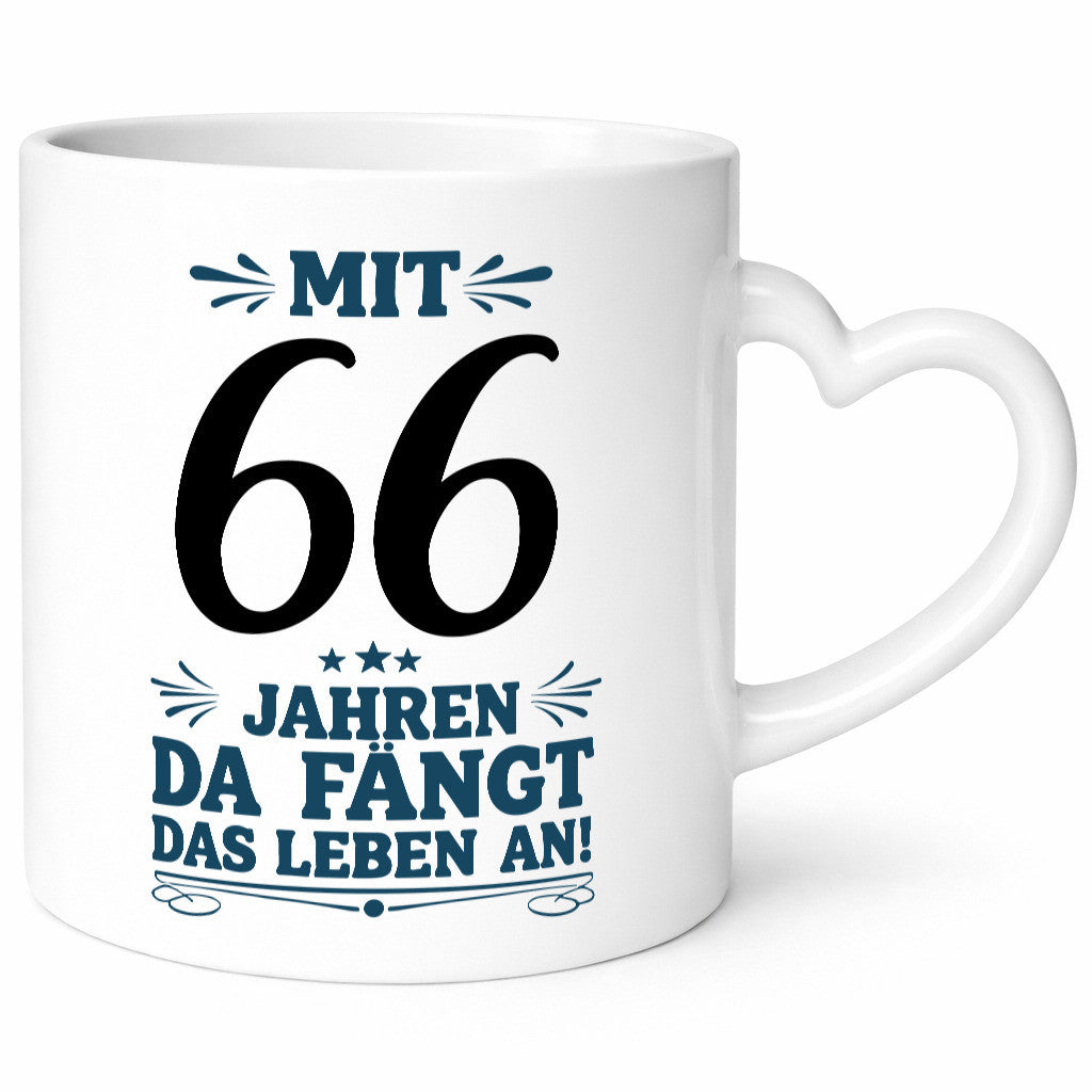 Mit 66 Jahren fängt das leben erst an | 66. Geburtstag v2 Geschenkidee Humor