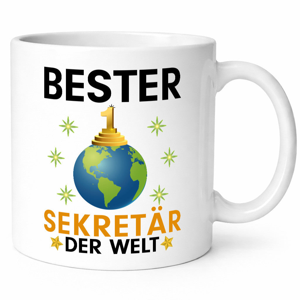 Welt Bester Sekretär | Büro Geschenk Arbeit Kollegen lustiger Spruch Tasse