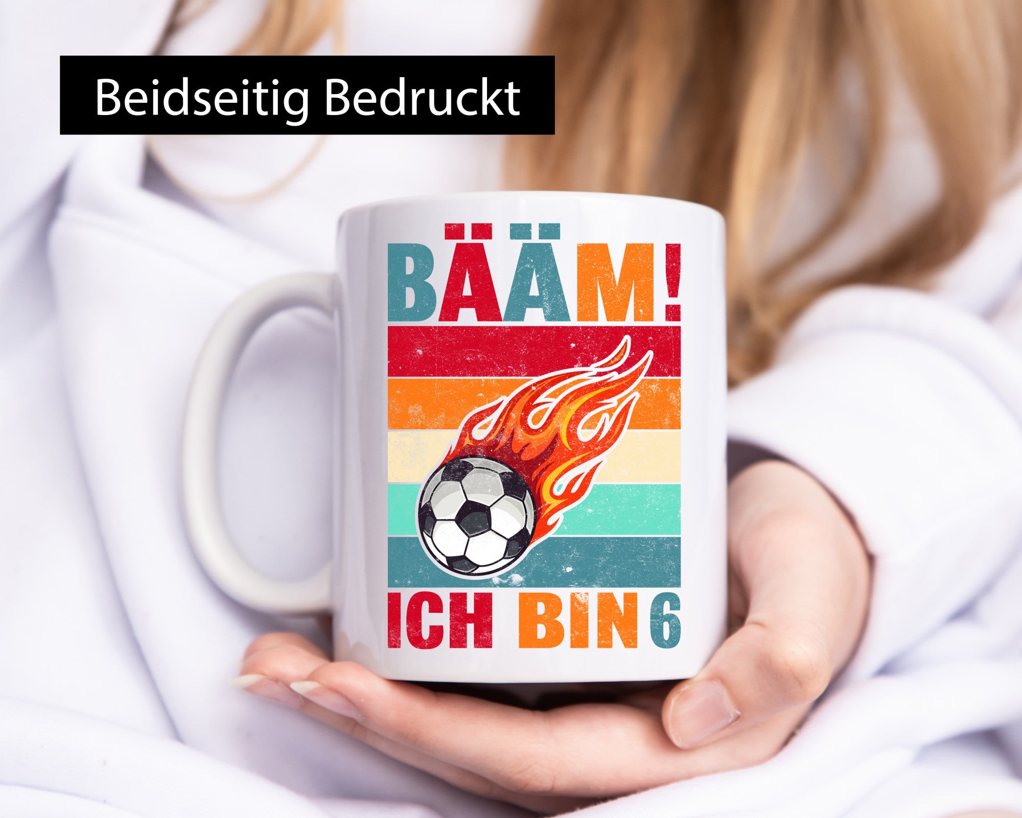 6. Geburtstag | Bääm ich bin 6 Fußball lustiger Spruch Geschenk Geschenkidee
