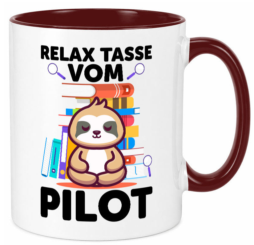 Relax Tasse: Pilot | Flugzeug Piloten lustiger Spruch Geschenk Humor