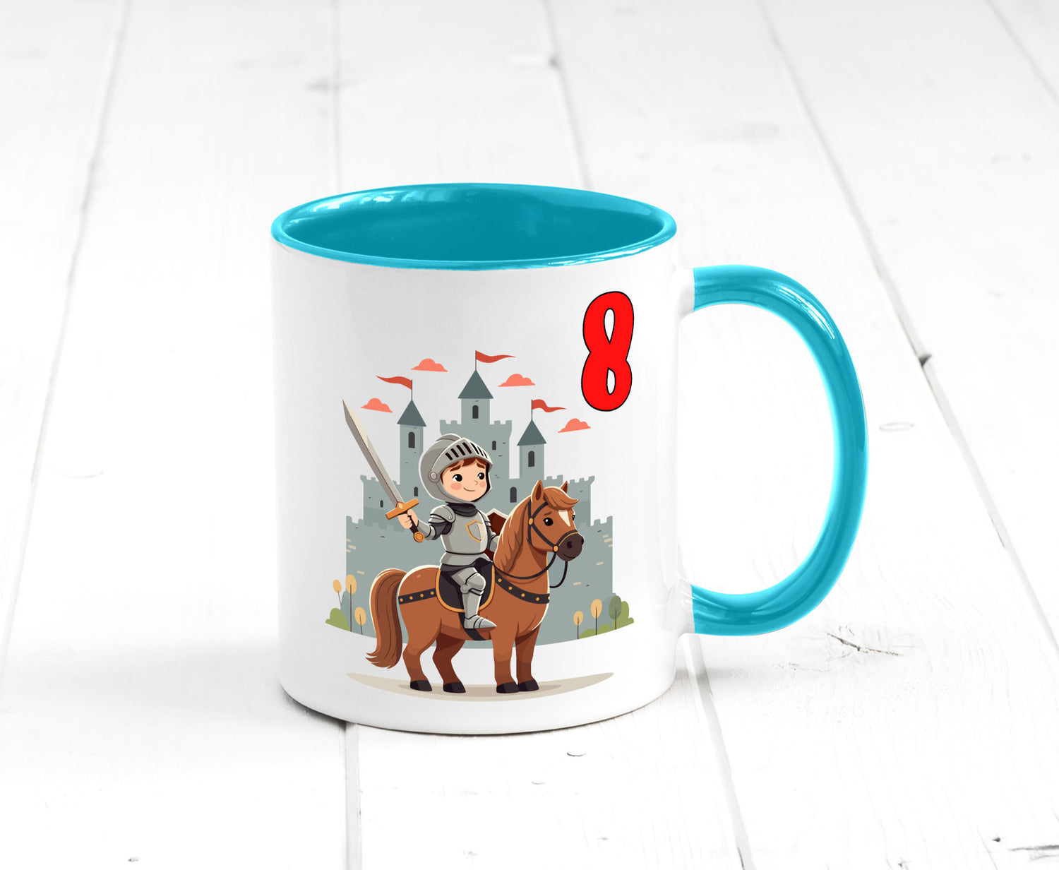 8. Geburtstag | 8 Jahre Ritter Junge Schloss Geschenk Geschenkidee lustiger