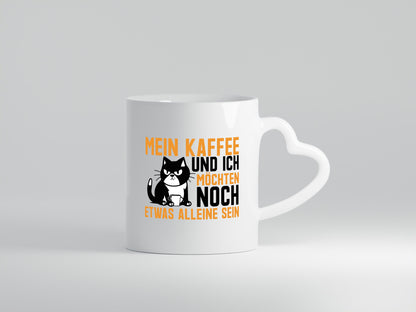 Mein Kaffee und ich | Morgenmuffel mürrische Katze lustiger Spruch Geschenk
