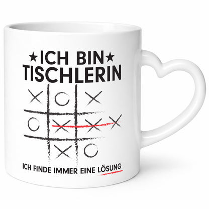 Löse Probleme: Tischlerin | Tischlerei v3 Geschenkidee Humor Tasse