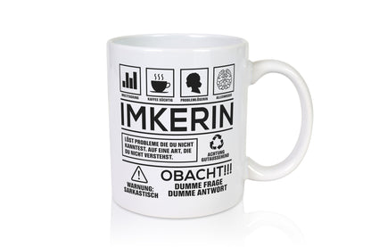 Achtung Probleme Imkerin | Imkerei lustiger Spruch Geschenk Humor Geschenkidee
