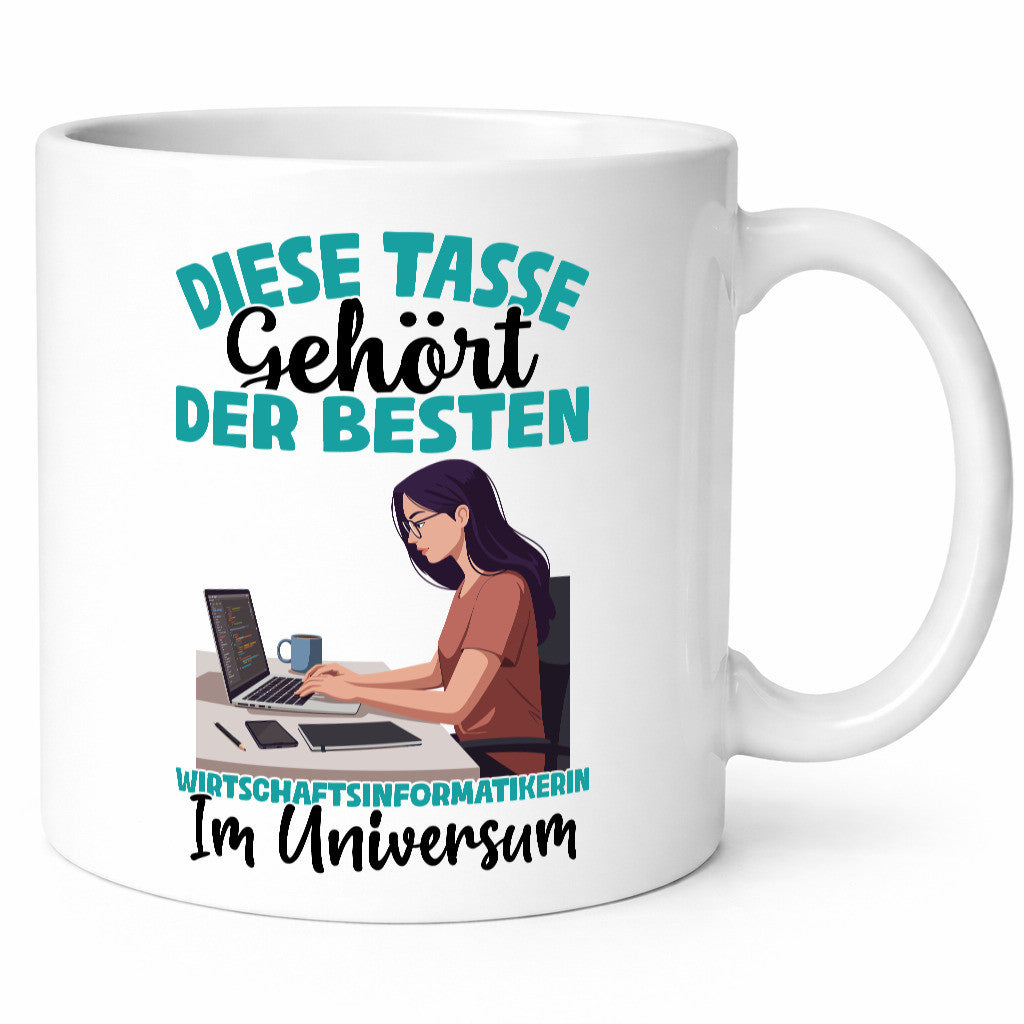Im Universum: Wirtschaftsinformatikerin | Informatikin Geschenkidee Humor Tasse