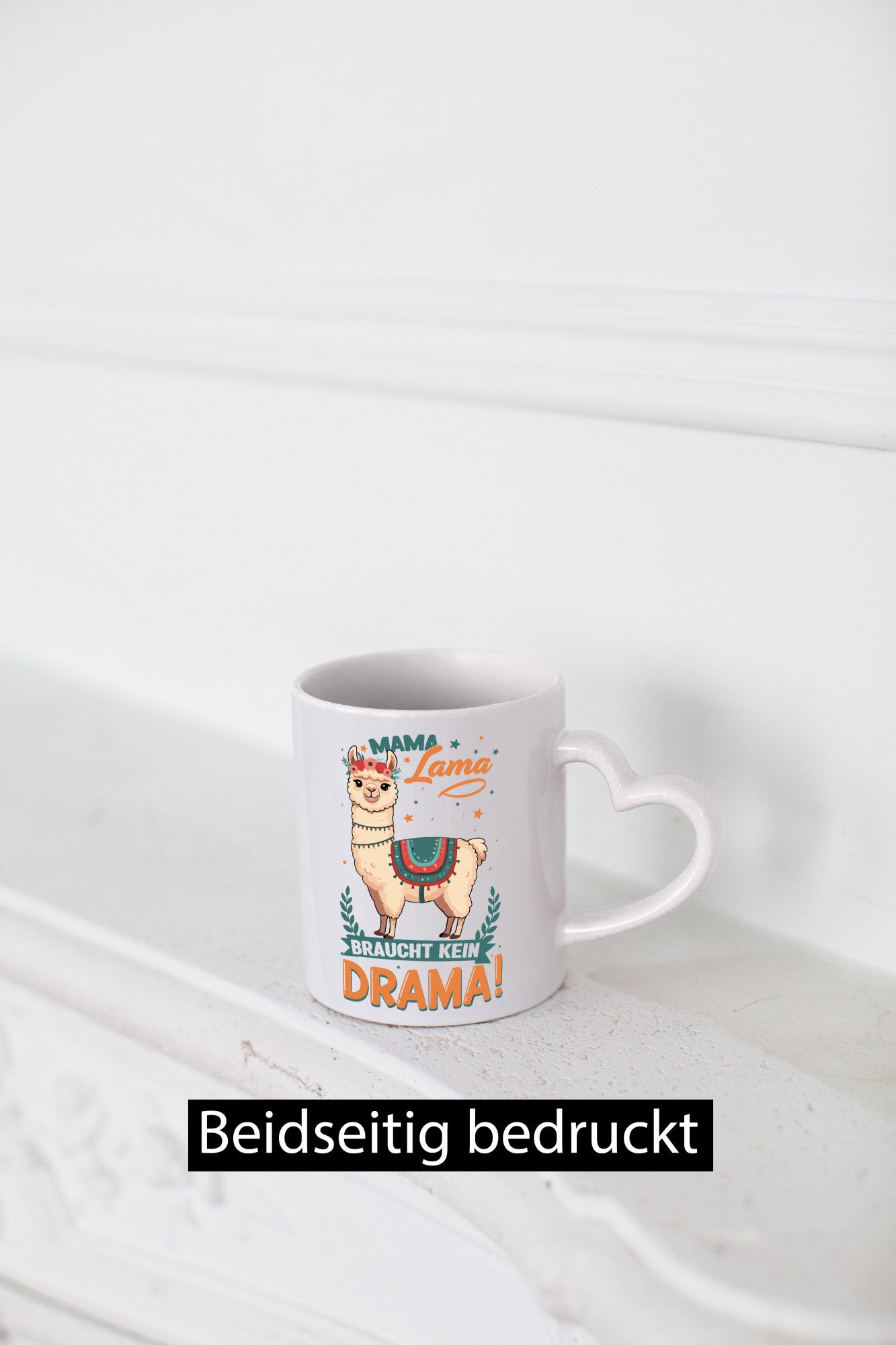 Mama Lama braucht kein Drama | Muttertag Humor Familie Geschenkidee Tasse