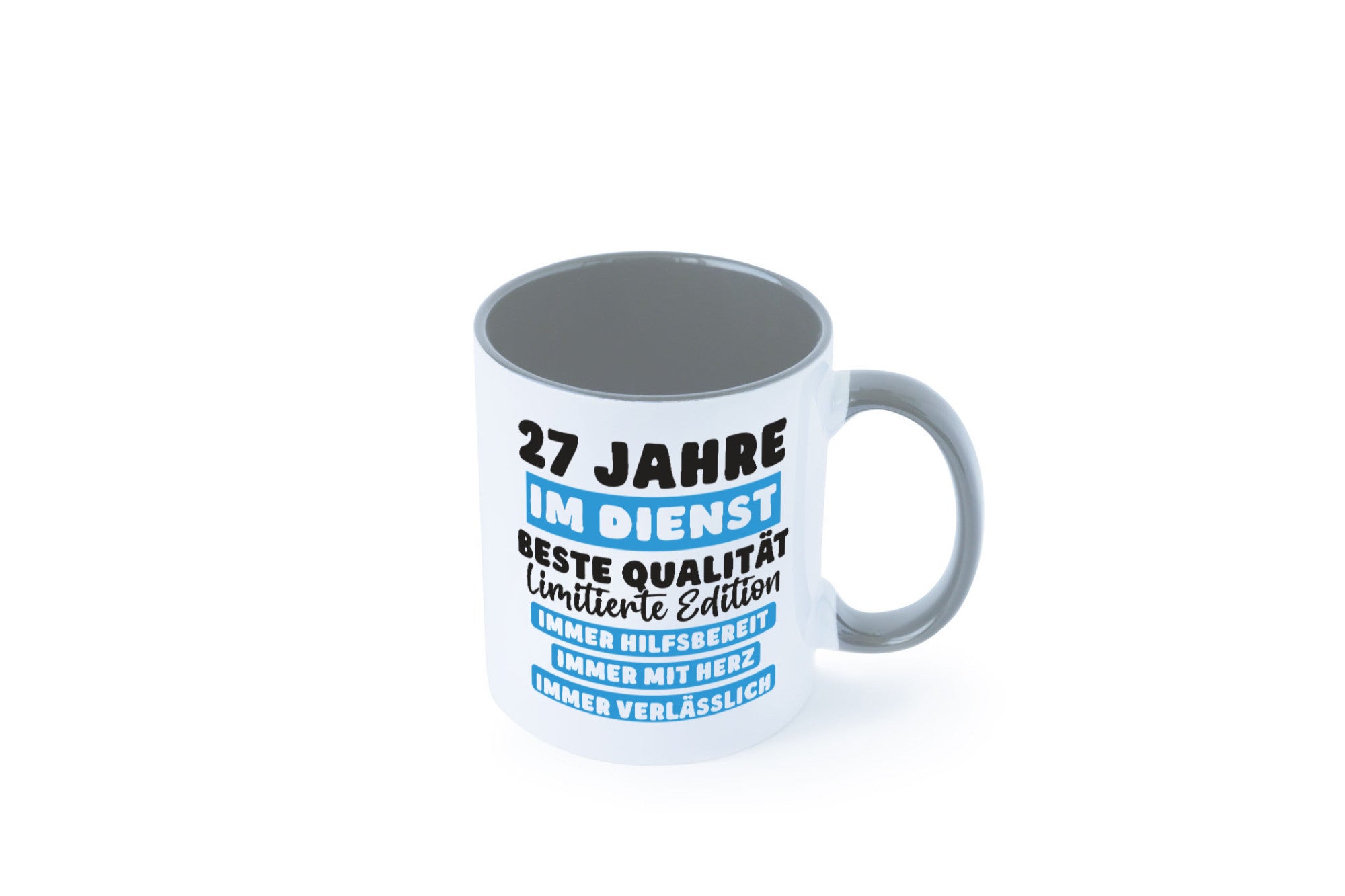 27 Jahre im Dienst | Jubiläum Arbeit v6 lustiger Spruch Geschenk Kollegen Büro