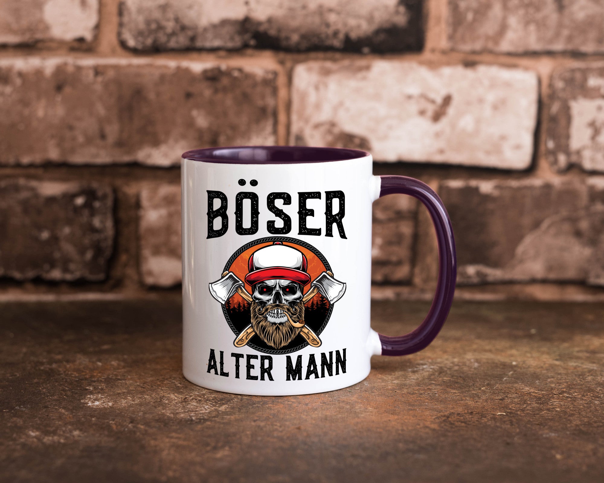Böser alter Mann Humor Geschenkidee Tasse