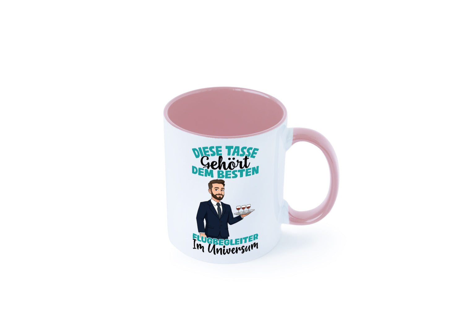 Im Universum: Flugbegleiter | Steward Flughafen Humor Geschenkidee Tasse