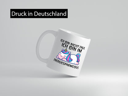 Ich bin nicht faul | schlafendes Einhorn Faulpelz müde Geschenk Humor