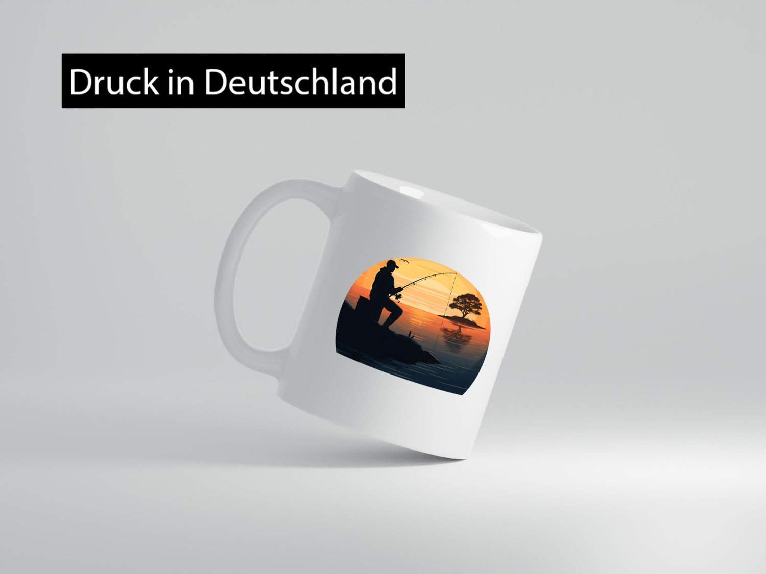 Angler | Sonnenuntergang Fischer Fische Angeln v2 Geschenk Humor Geschenkidee