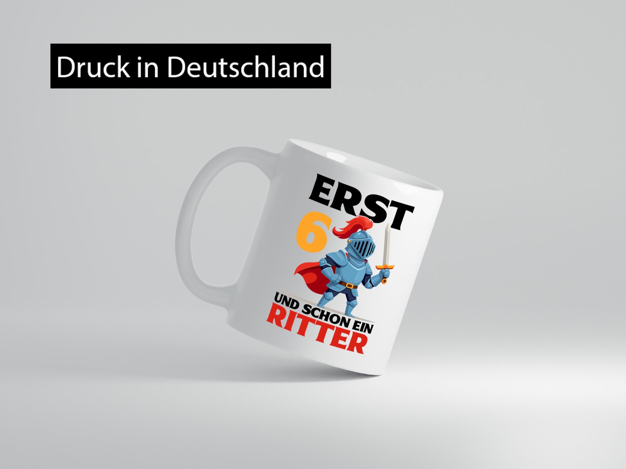 6. Geburtstag | 6 Jahre und schon ein Ritter lustige Geschenkidee Geschenk Tasse