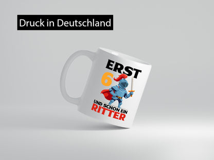 6. Geburtstag | 6 Jahre und schon ein Ritter lustige Geschenkidee Geschenk Tasse