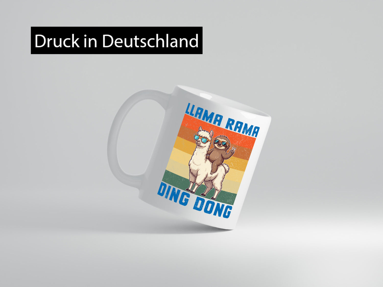 Lama rama ding dong | Faultier lustiger Spruch Geschenk Tierliebhaber Humor