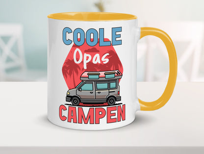 Coole Opas campen | Campingwagen Palmen Geschenk Familie Geschenkidee lustiger