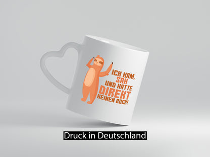Keinen Bock | Faultier Faulpelz lustiger Comic Arbeit Spruch Geschenk Kollegen