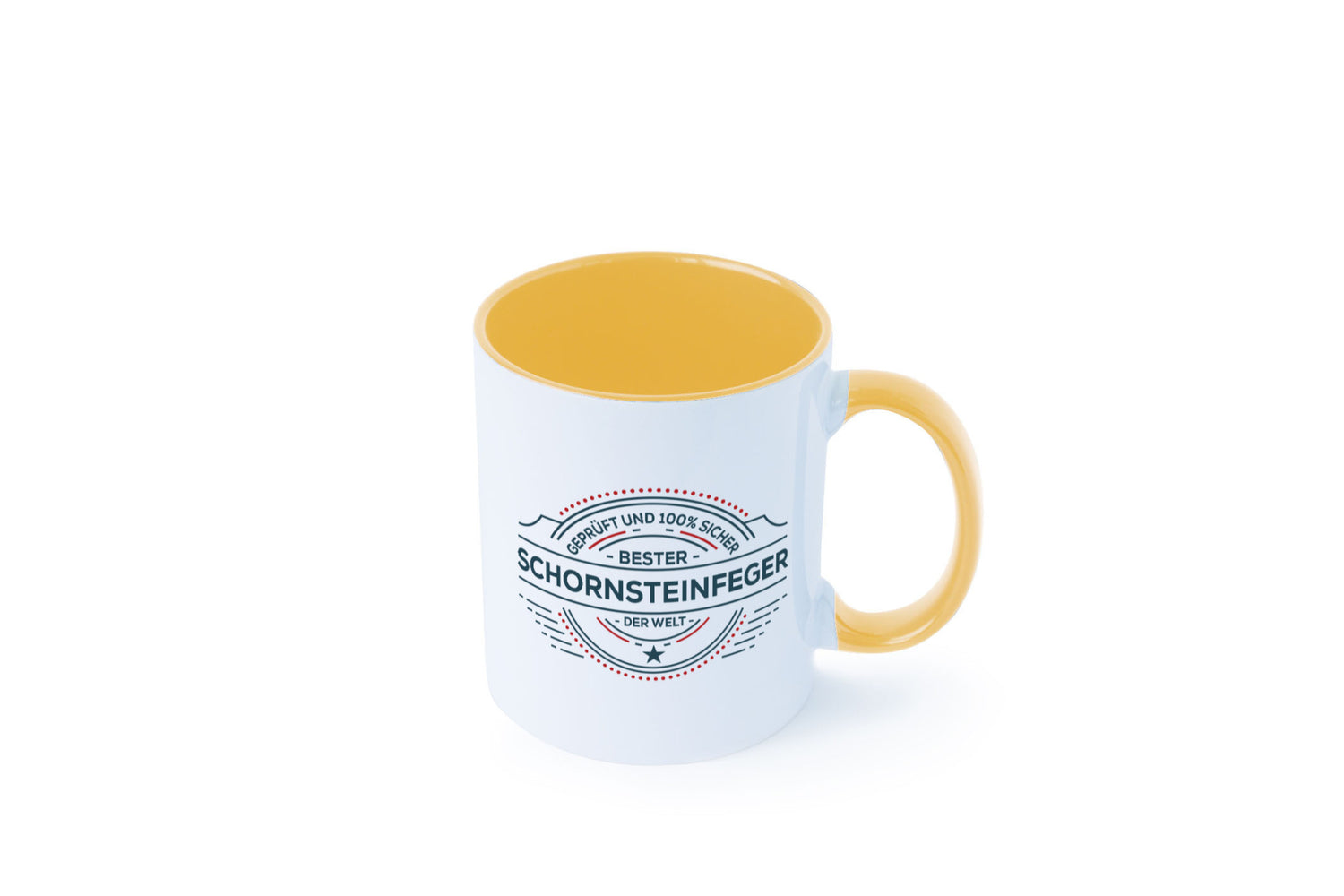 Geprüft und sicher: Schornsteinfeger | Kaminkehrer Geschenkidee Humor Tasse