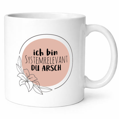 Ich bin Systemrelevant | Krankenschwester Hase mit Maske lustig Humor