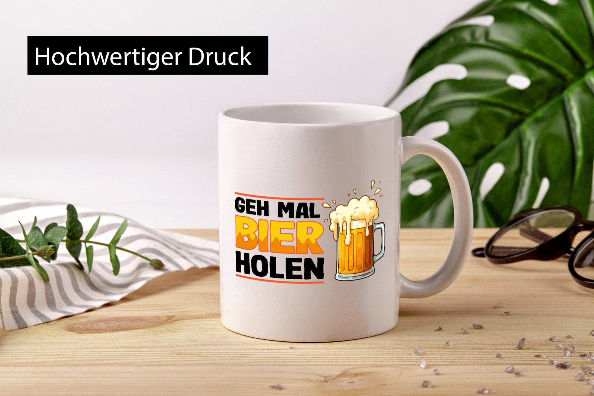 Geh mal Bier holen | Biertrinker Bierliebhaber Geschenkidee Humor Tasse