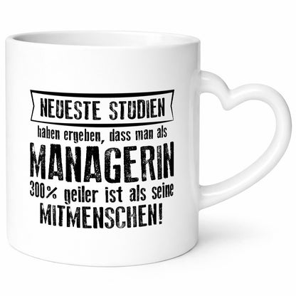 Neuste Studien: Managerin | Management Humor Geschenkidee Tasse
