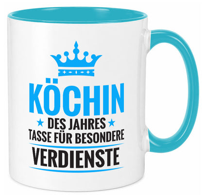 Besonderer Verdienst: Köchin | Chefköchin Chefkoch Geschenkidee Arbeit Kollegen
