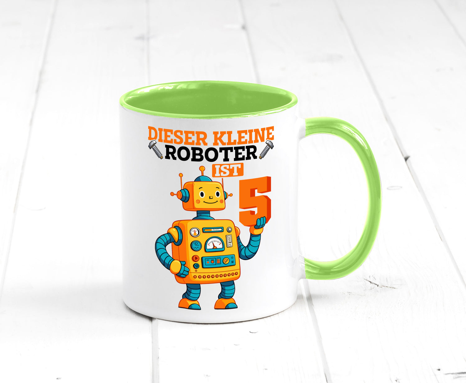 5. Geburtstag | 5 Jahre Roboter Junge lustiger Spruch Geschenk Geschenkidee