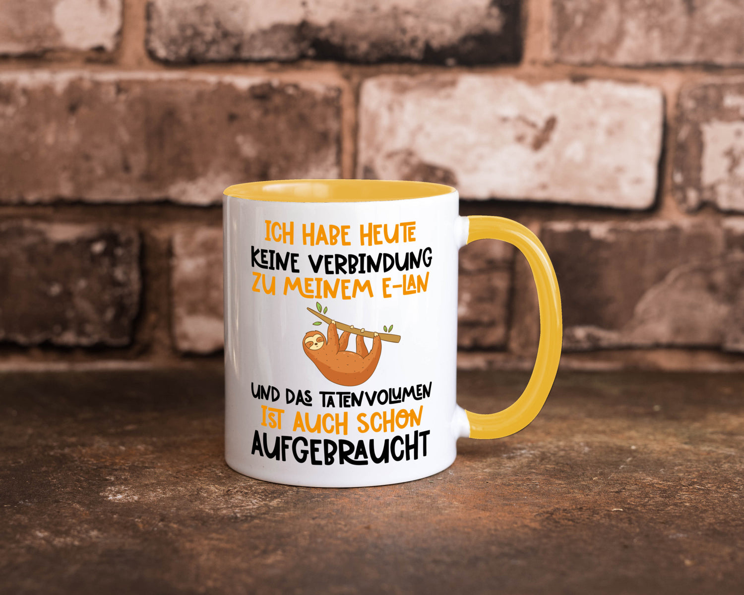 Tatenvolumen aufgebraucht | Spruch Humor Faultier Tierliebhaber Geschenkidee