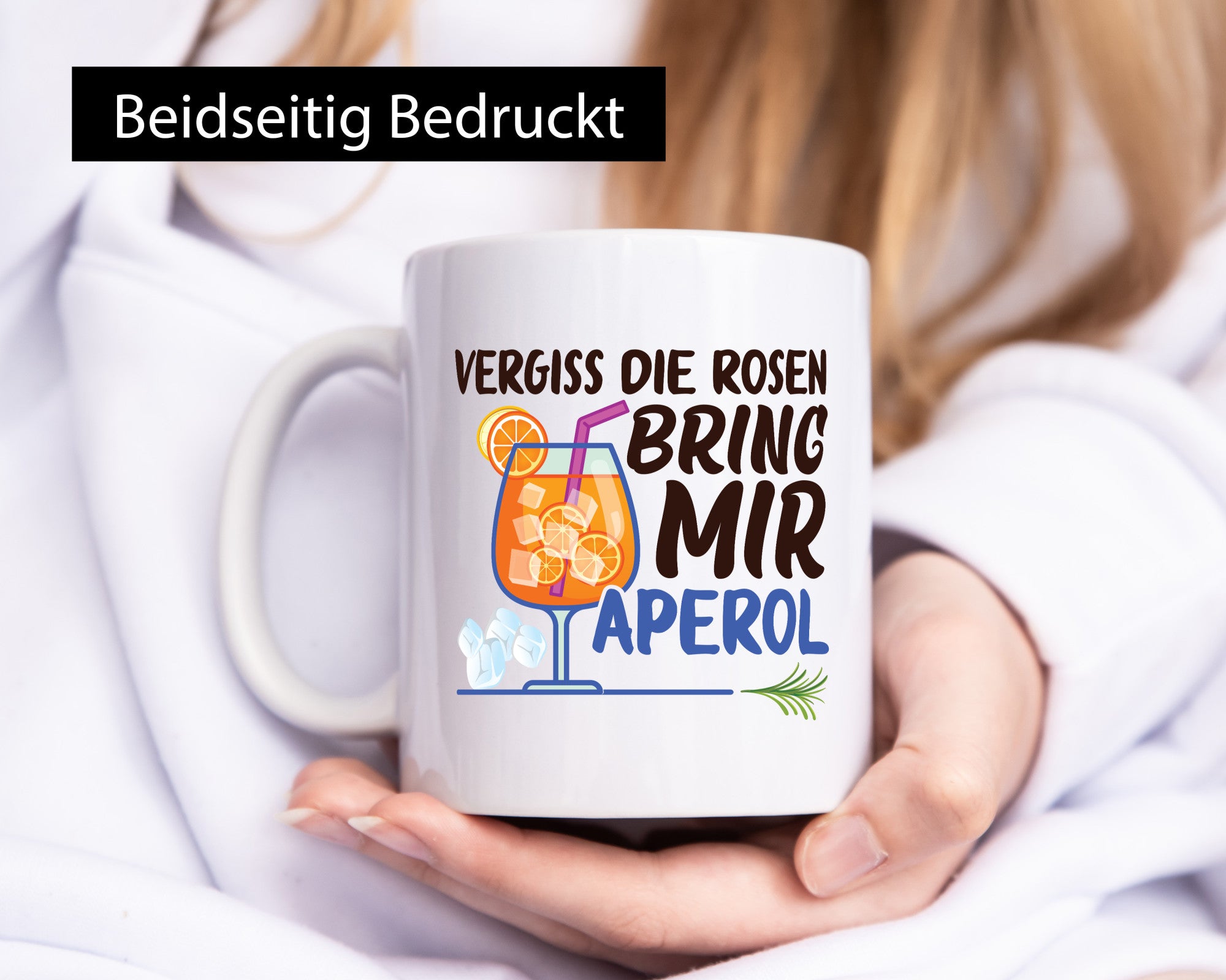 Bring mir Aperol | Rosen Paar Party Geschenkidee Humor Tasse