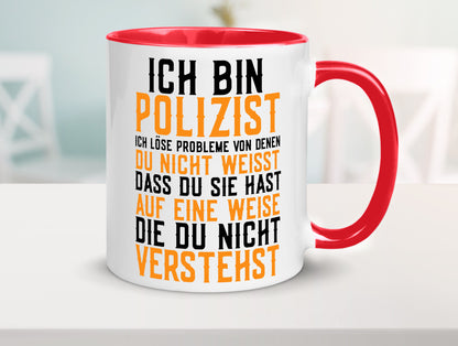 Ich bin Polizist | Polizei Beruf Job lustiger Spruch Geschenk Arbeit Kollegen