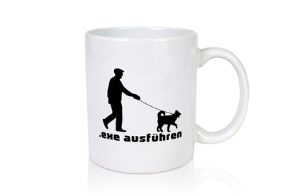Exe ausführen | Echse Programmierer Informatiker Nerd Humor Geschenkidee Tasse