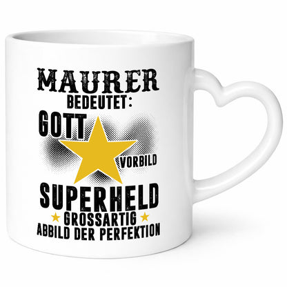 Bedeutung von Maurer | Bau Handwerker lustiger Spruch Geschenk Humor