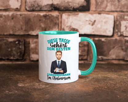 Im Universum: Bankkaufmann | Kaufmann Bank Kaufleute Geschenkidee Humor Tasse