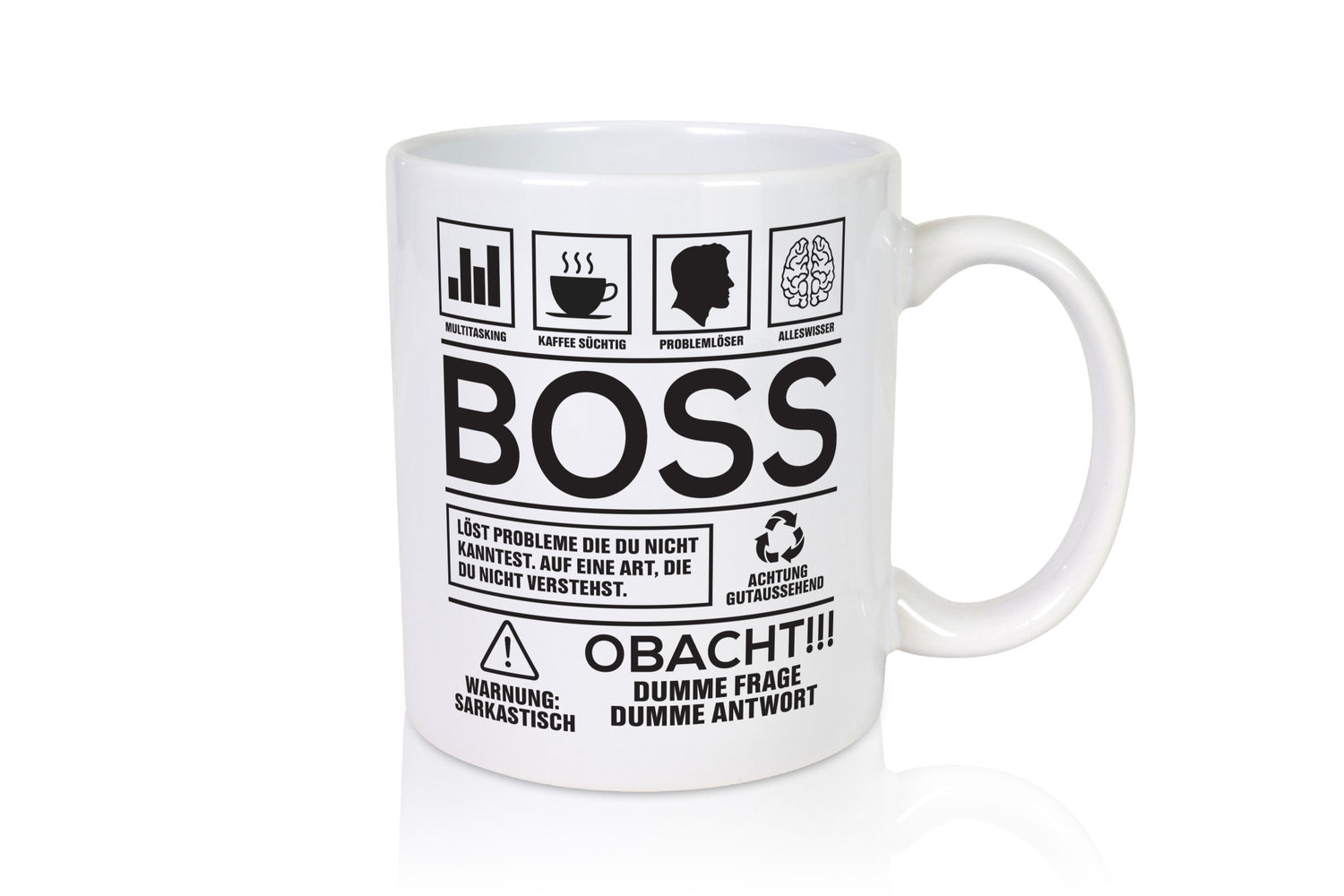 Achtung Probleme Boss | Führungskraft Vorgesetzter lustig Humor Geschenkidee