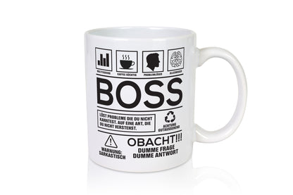 Achtung Probleme Boss | Führungskraft Vorgesetzter lustig Humor Geschenkidee