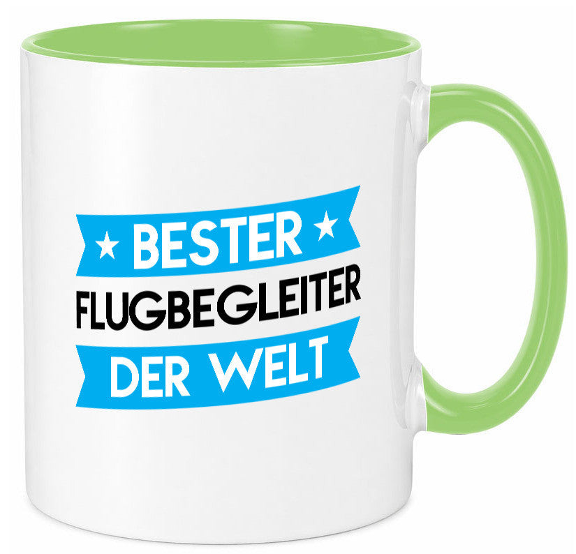 Bester Flugbegleiter | Steward Flughafen Humor Geschenkidee Tasse