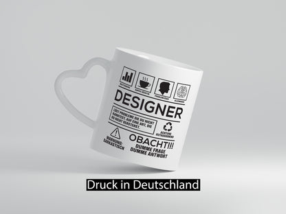 Achtung Probleme Designer Beruf | Mode lustiger Spruch Geschenk Arbeit Kollegen