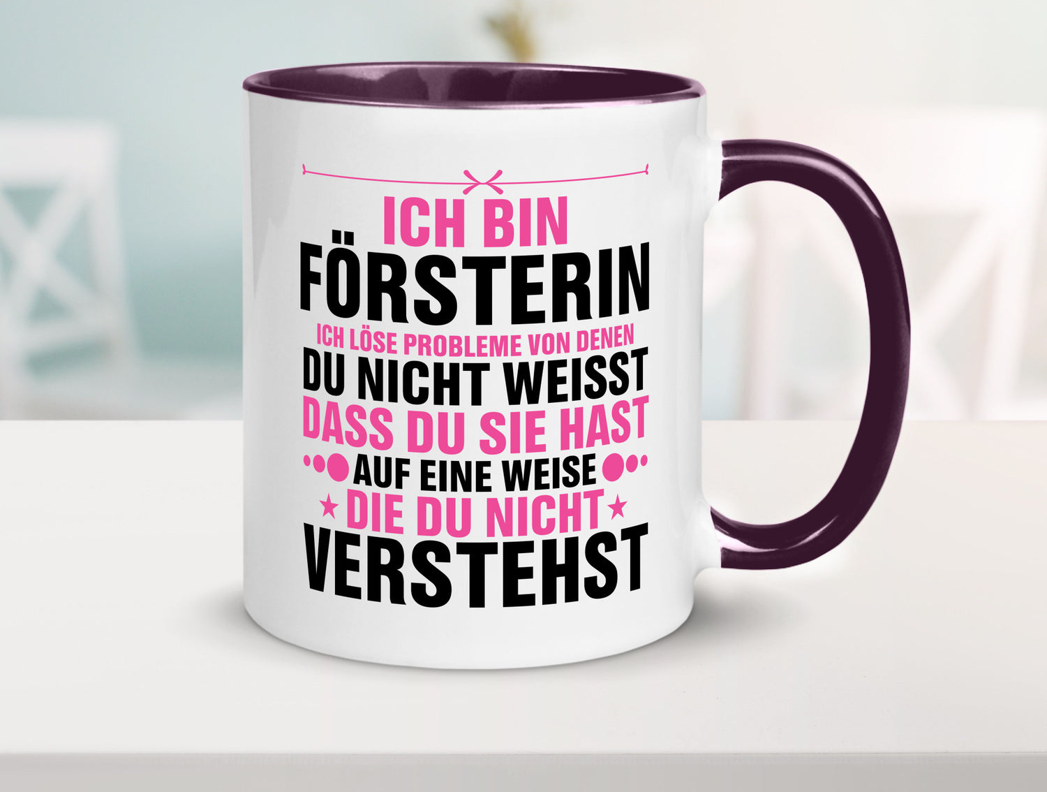 Löse Probleme: Försterin | Forst Arbeit lustiger Spruch Geschenk Kollegen Büro