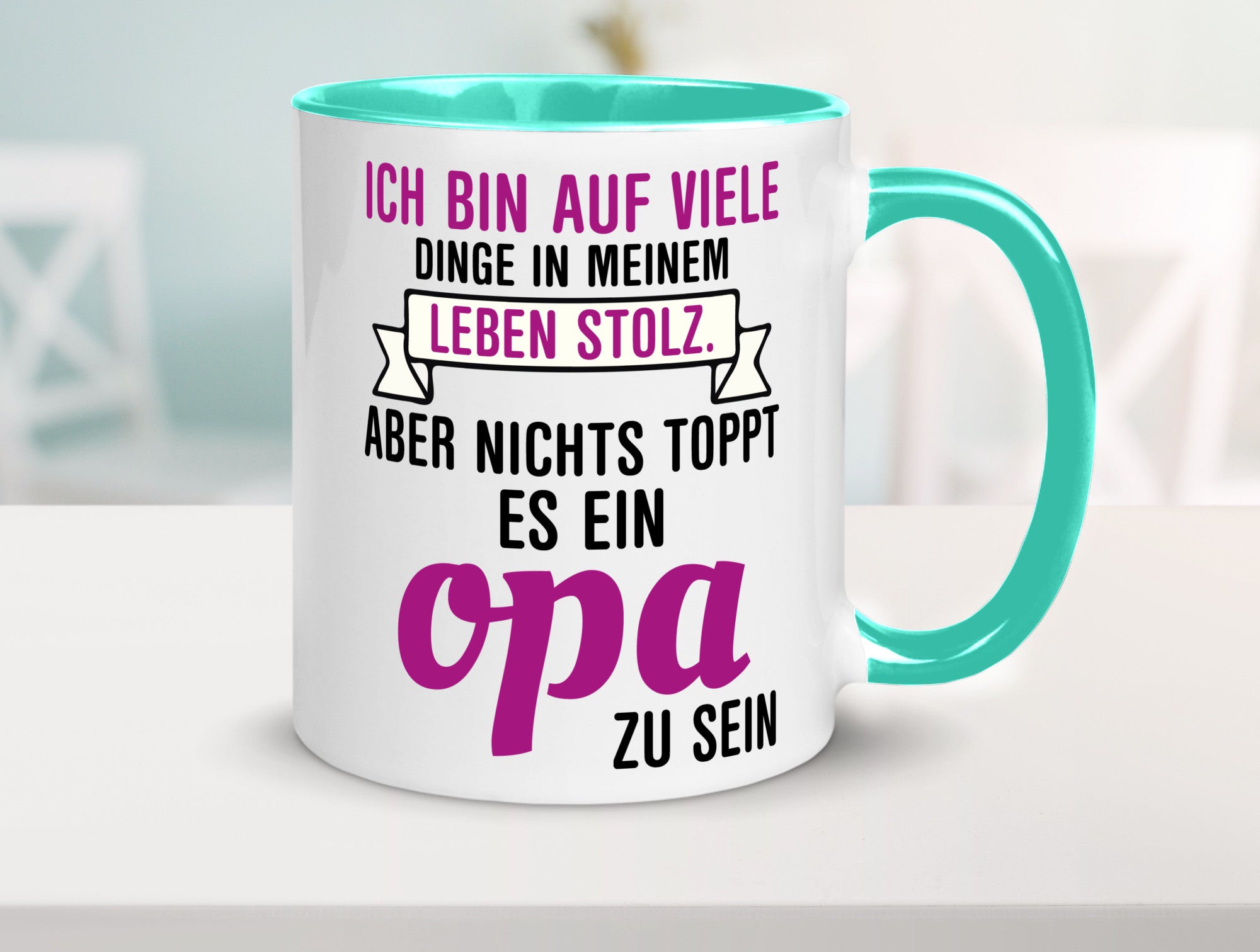 Opa Tasse | Stolzer Großvater Vatertag Enkelkinder Geschenk Familie