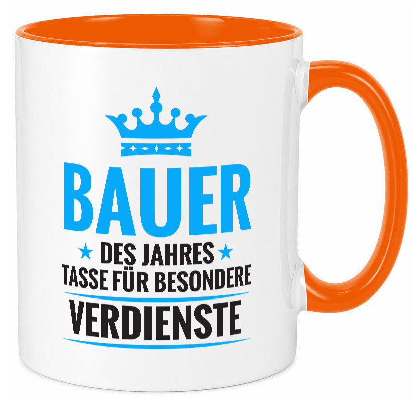 Besonderer Verdienst: Bauer | Bauernhof Landwirtschaft Geschenkidee Humor Tasse
