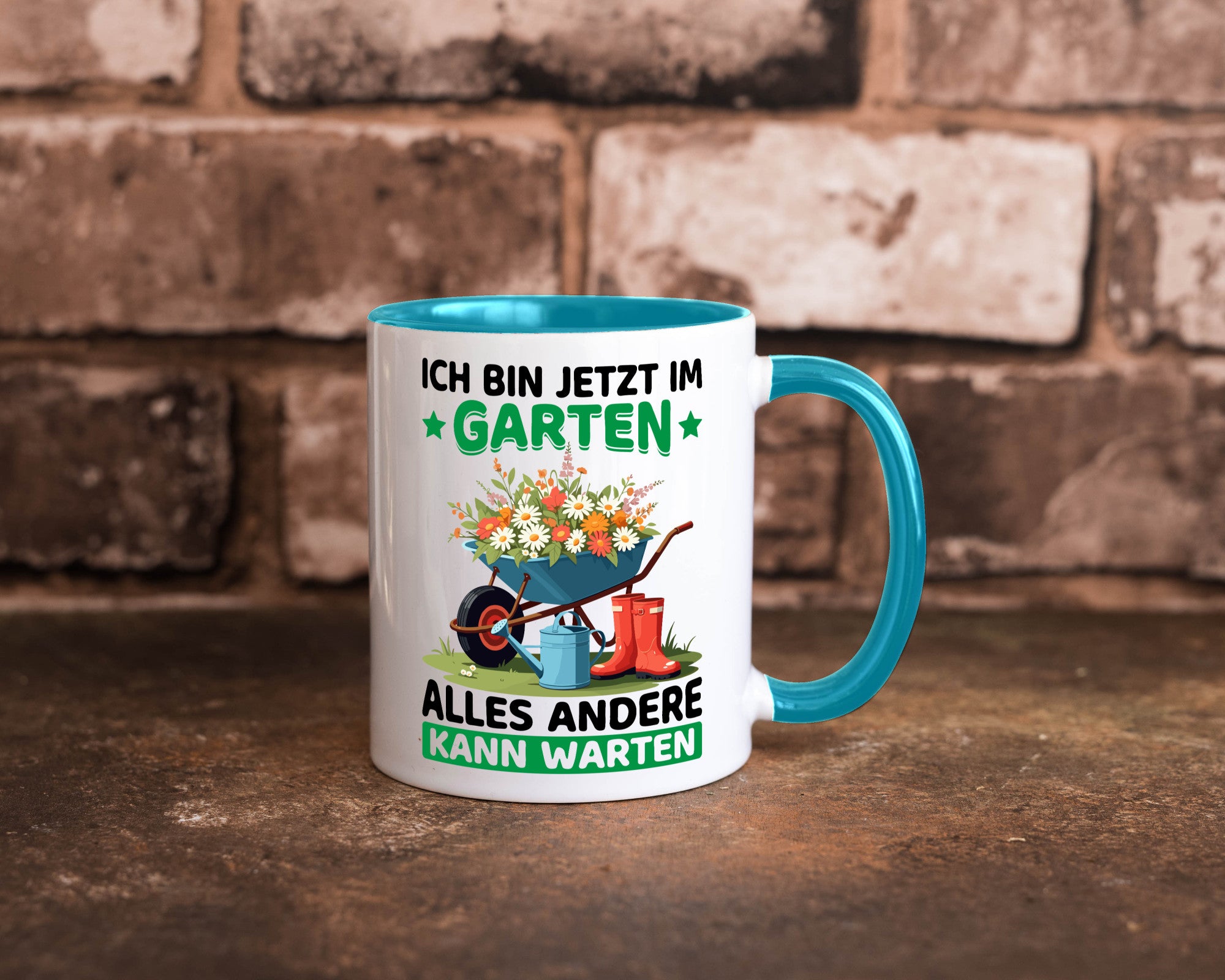 Im Garten alles andere kann warten | Gärtner Gartenarbeit Geschenk Arbeit